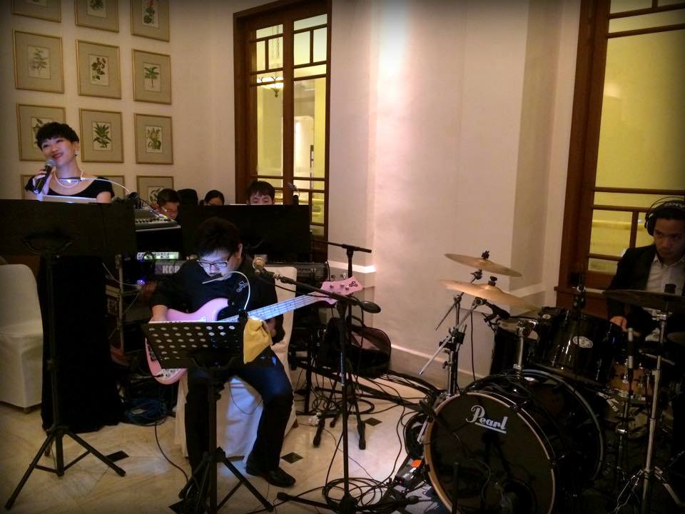 Unison Production Live Music band performance – Wedding ceremony 3May15
