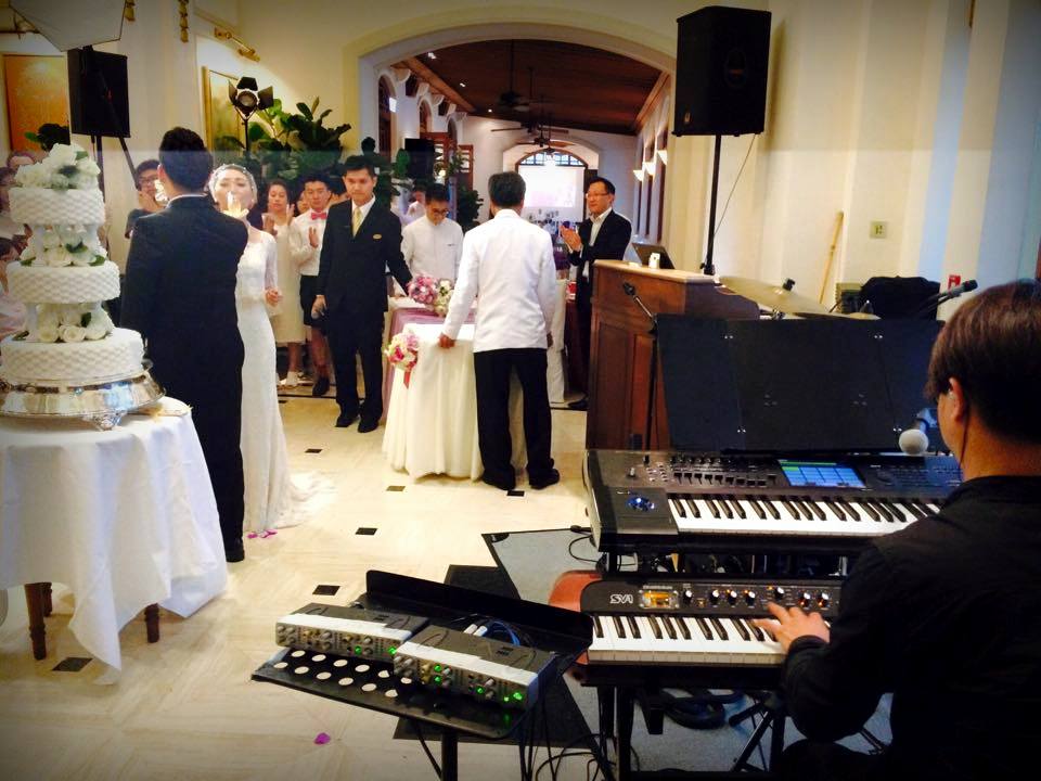 Unison Production Live Music band performance – Wedding ceremony at Verandah May15