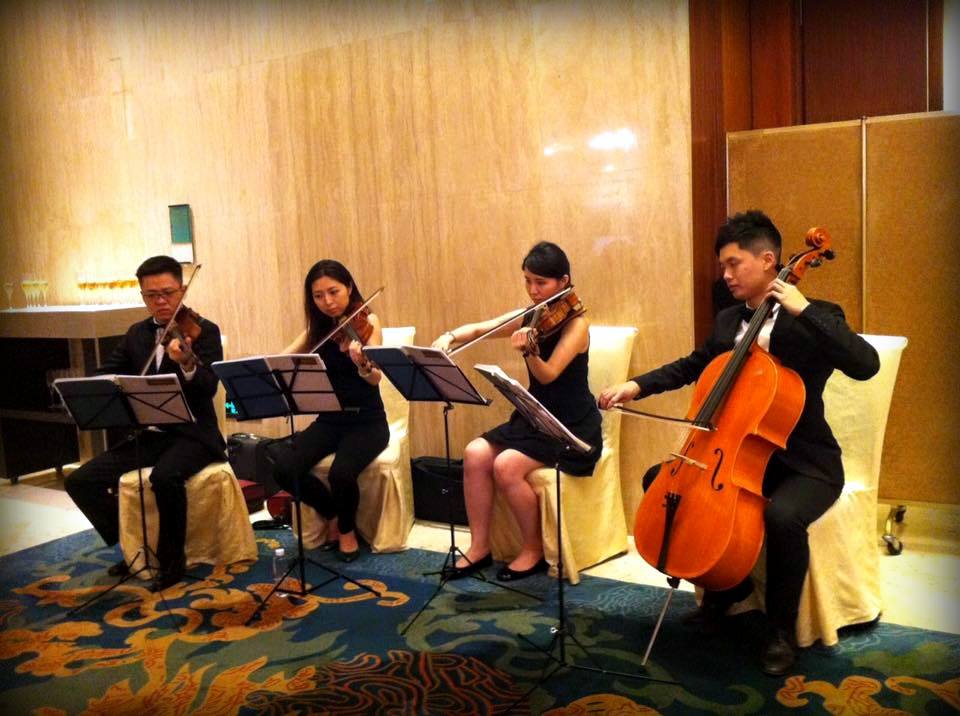 Unison Production Live Music band performance - String Quartet performance in 深圳福田 Ritz Carlton Hotel