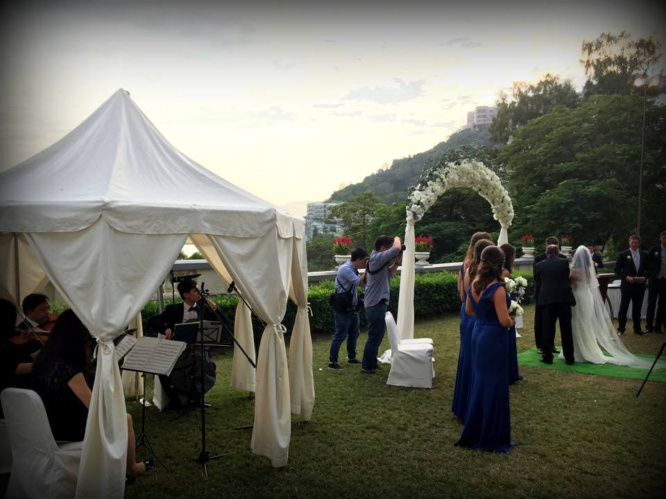 Unison Production Live Music band performance - Wedding ceremony in Repulse Bay Front Lawn
