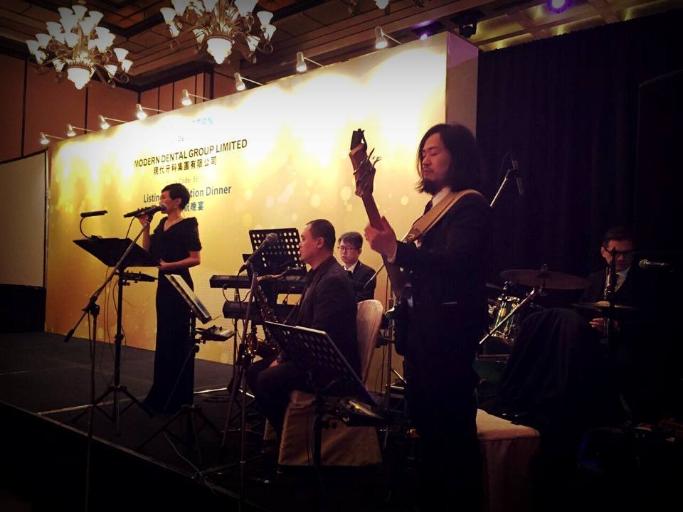Unison Production Live Music band performance - Listing celebration dinner in Four Seasons Hotel - Dec2015