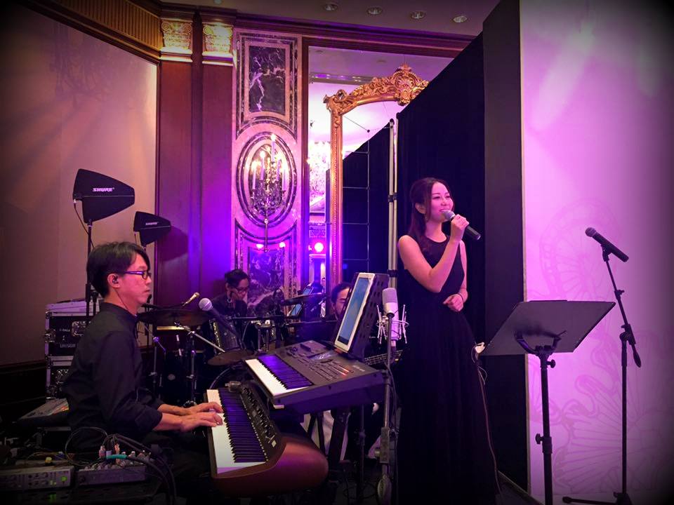 Unison Production Live Music band performance - Wedding Fair in Island Shangri la Hotel, Aug2016